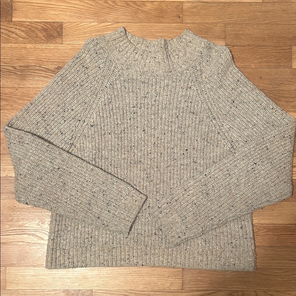 Mollusk mock neck  Women’s Sweater in Speckled Cream